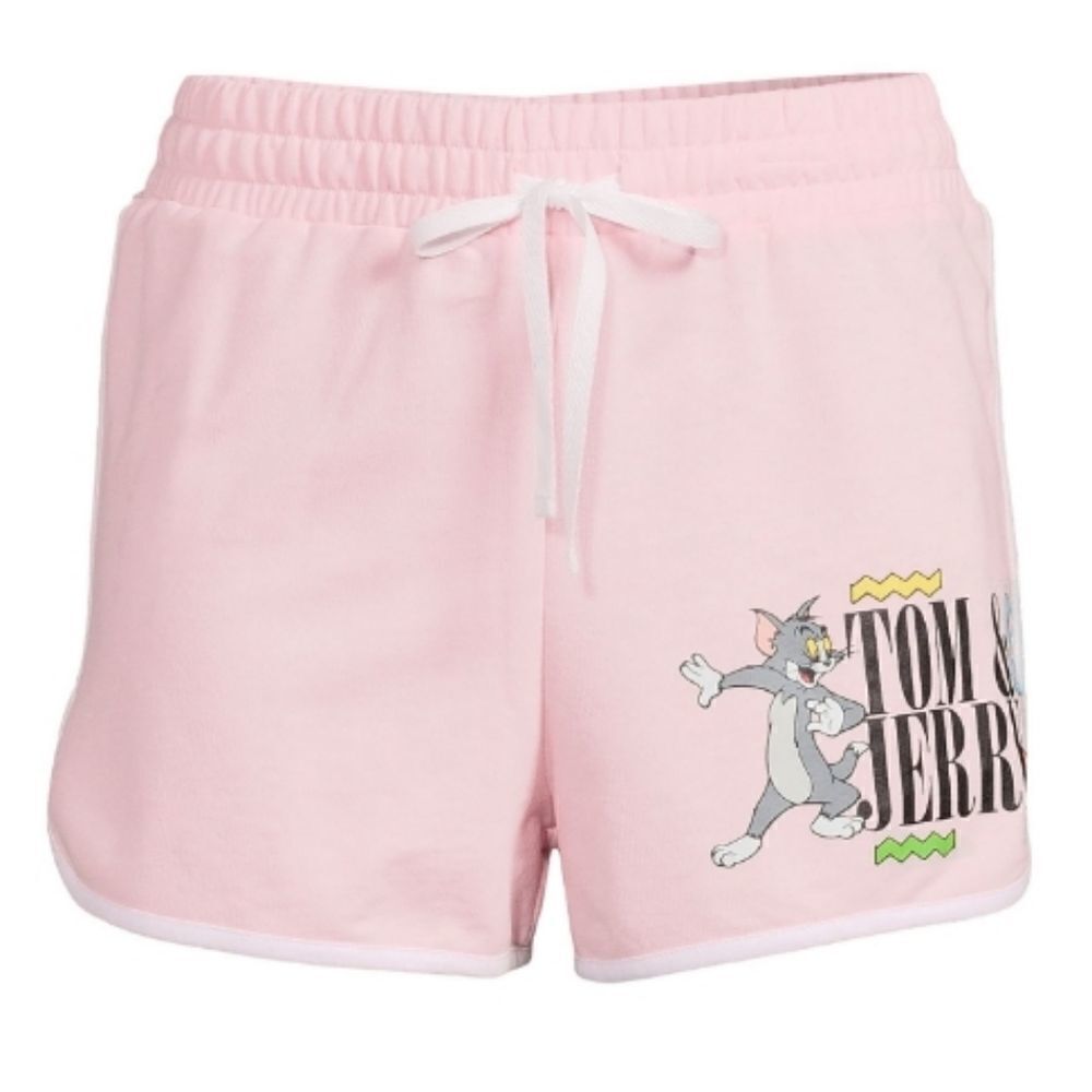 Tom & Jerry Womens Juniors Terry Cloth Shorts